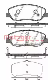 Комплект тормозных колодок METZGER 1226.02